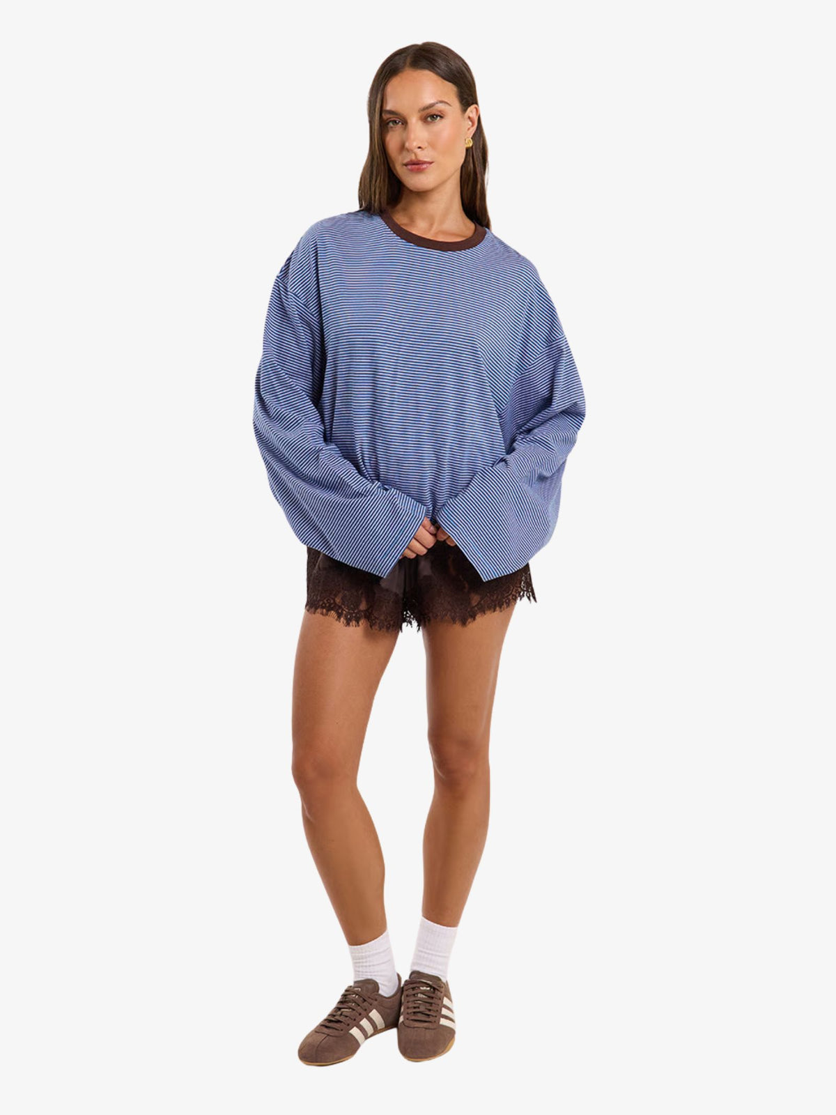 LIIDO Taliah LS Stripey Tee | TALIAH STRIPE