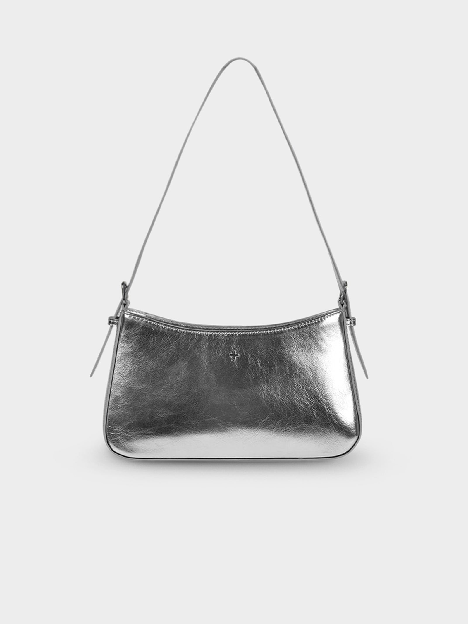 Peta and jain Lilu Metallic Shoulder Bag in Silver | Glue Store 
