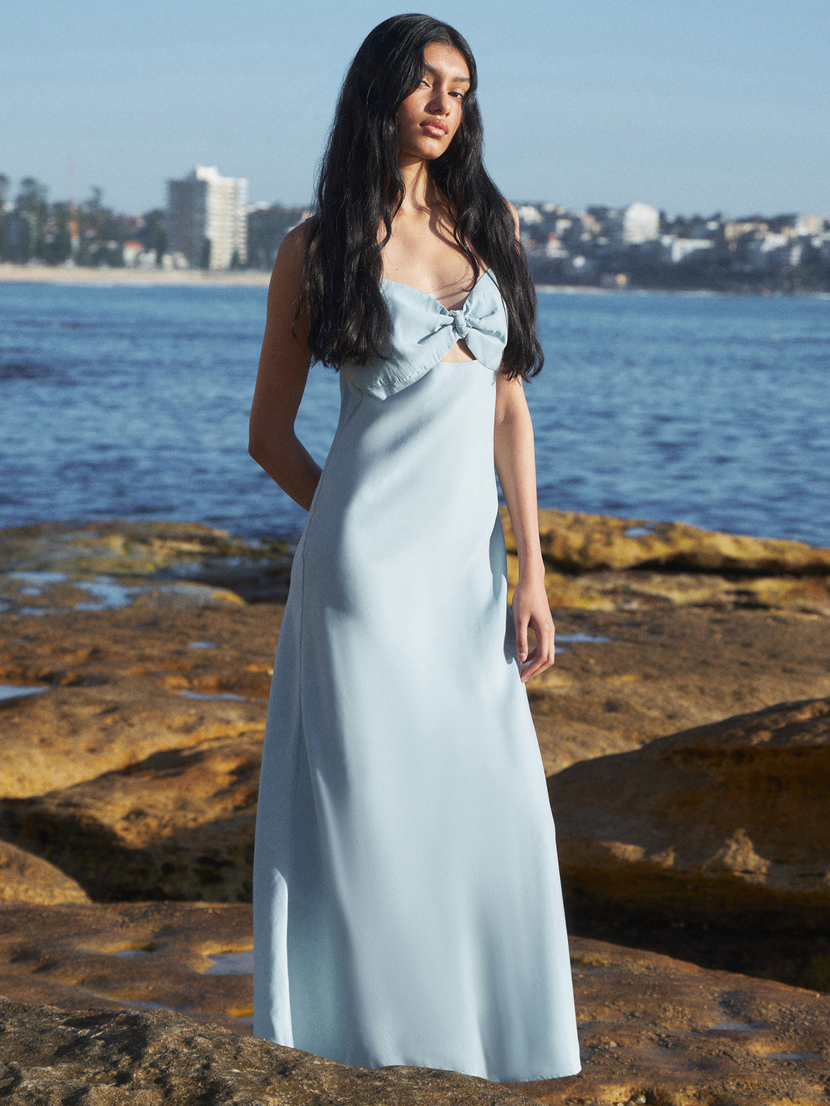 Lulu & Rose Meg Midi Dress Icy Aqua | Glue Store Lulu & Rose Meg Midi Dress Icy Aqua | Glue Store