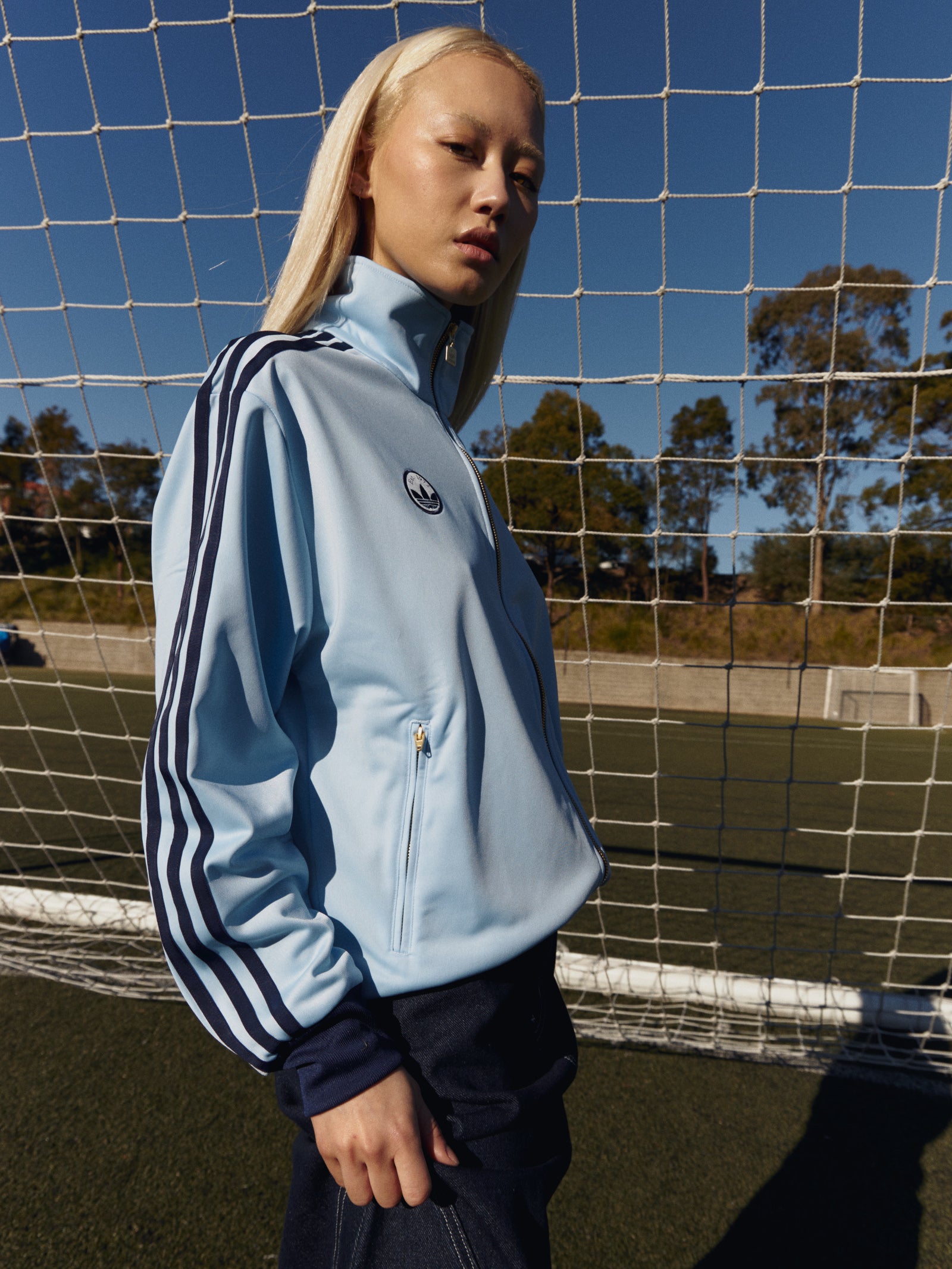 Track Jacket Light Blue Tracksuit Adidas Firebird Track Jacket