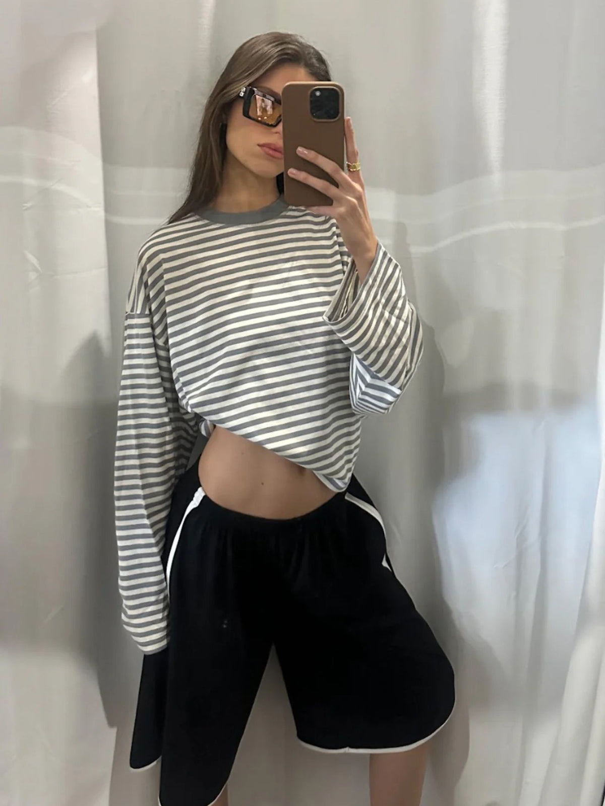 Lioness Bloom Long Sleeve | Ash Stripe