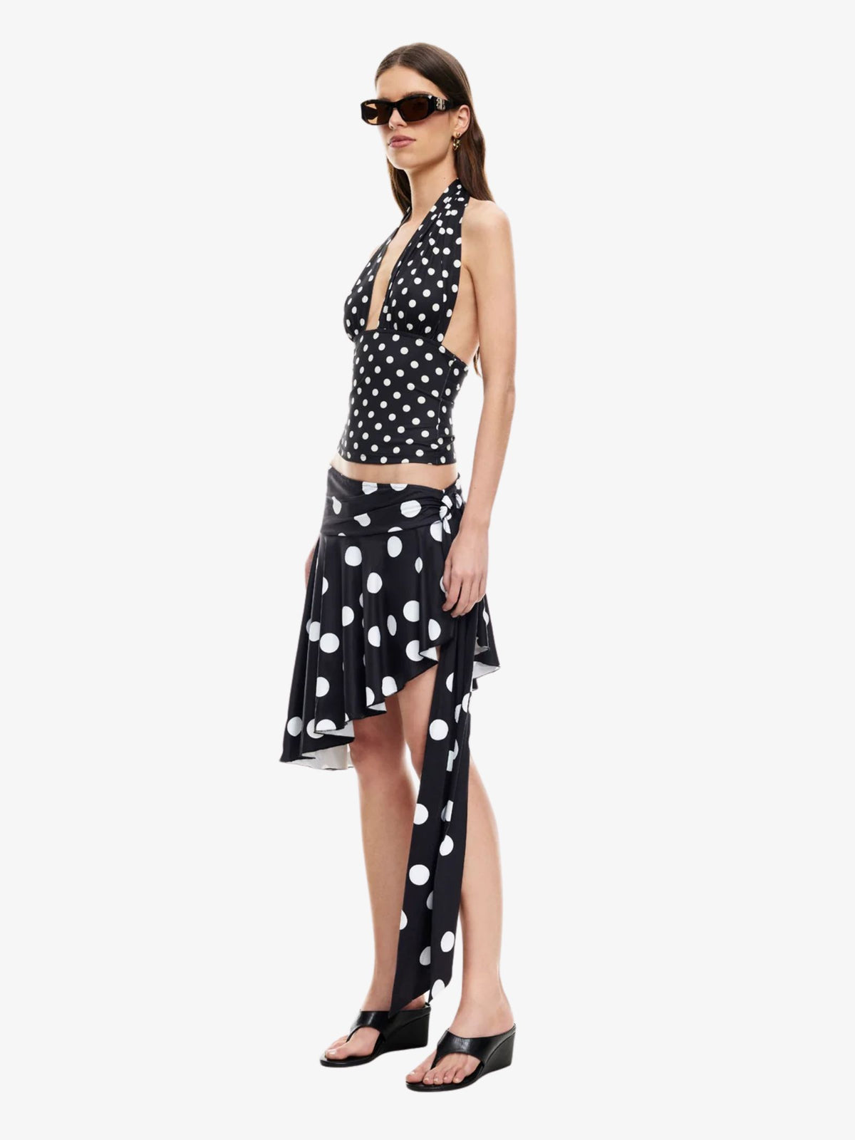 Lioness Safari Halter | Noir Polka