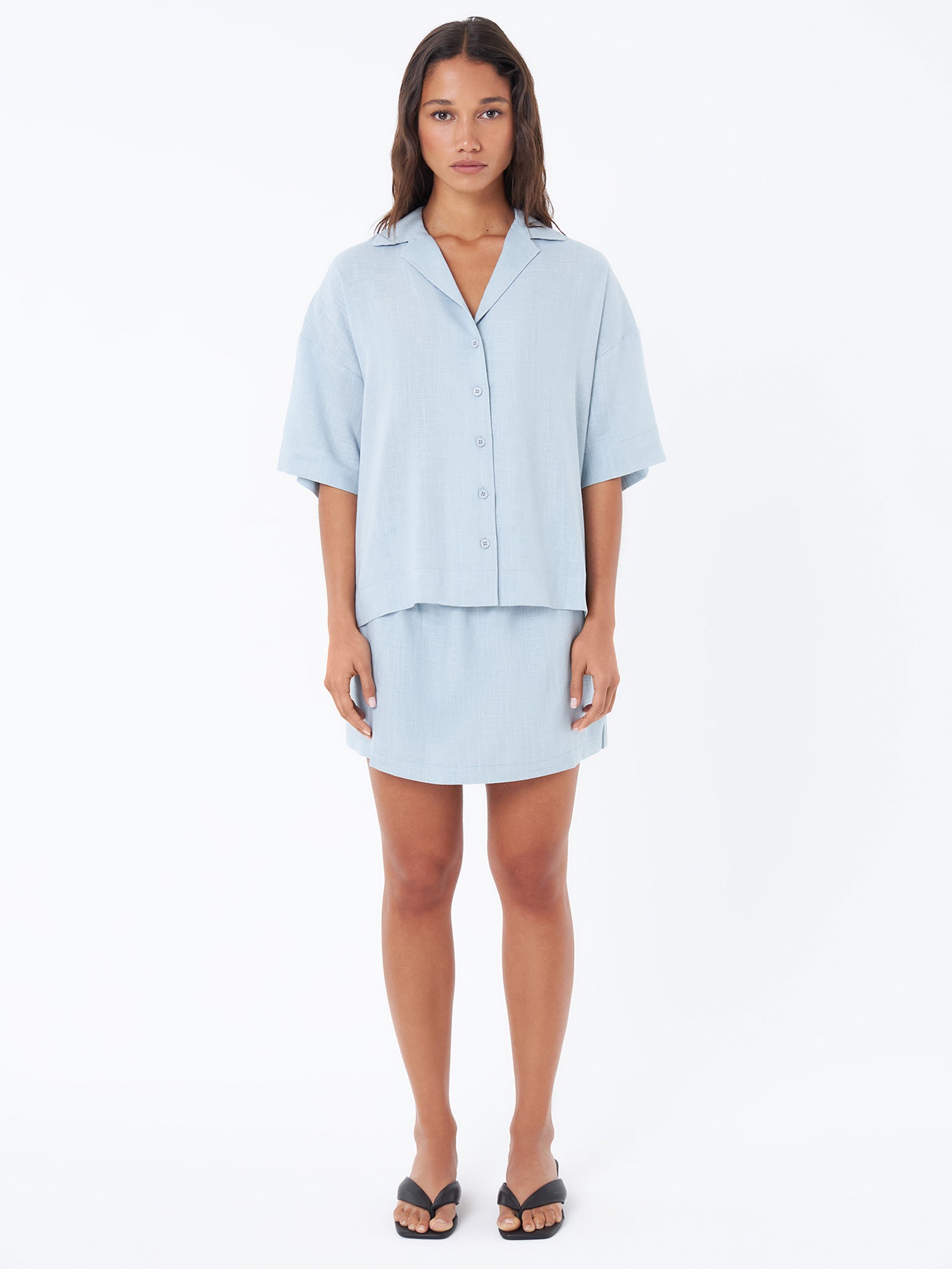 L&R Drawstring Mini Skirt