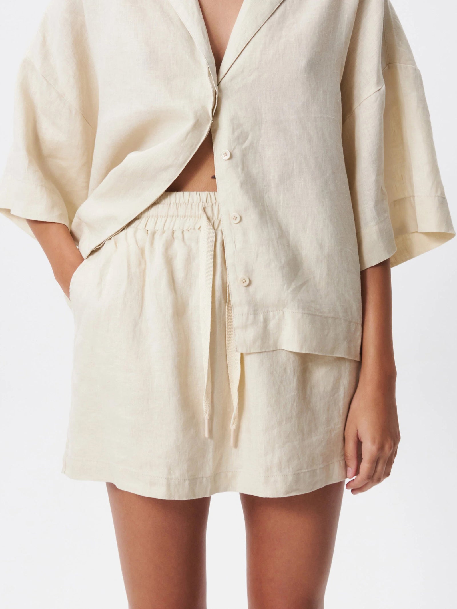 L&R Drawstring Mini Skirt