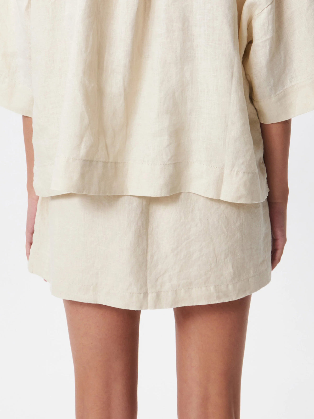 Lulu & Rose L&R Drawstring Mini Skirt | Natural