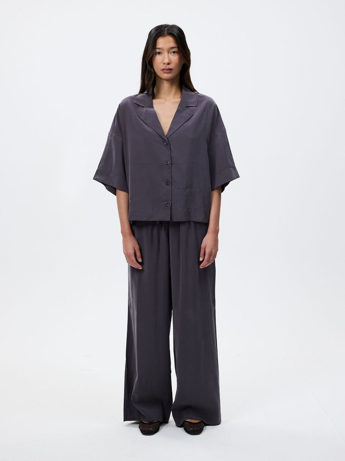 Lulu & Rose Tulli Shirt | Slate