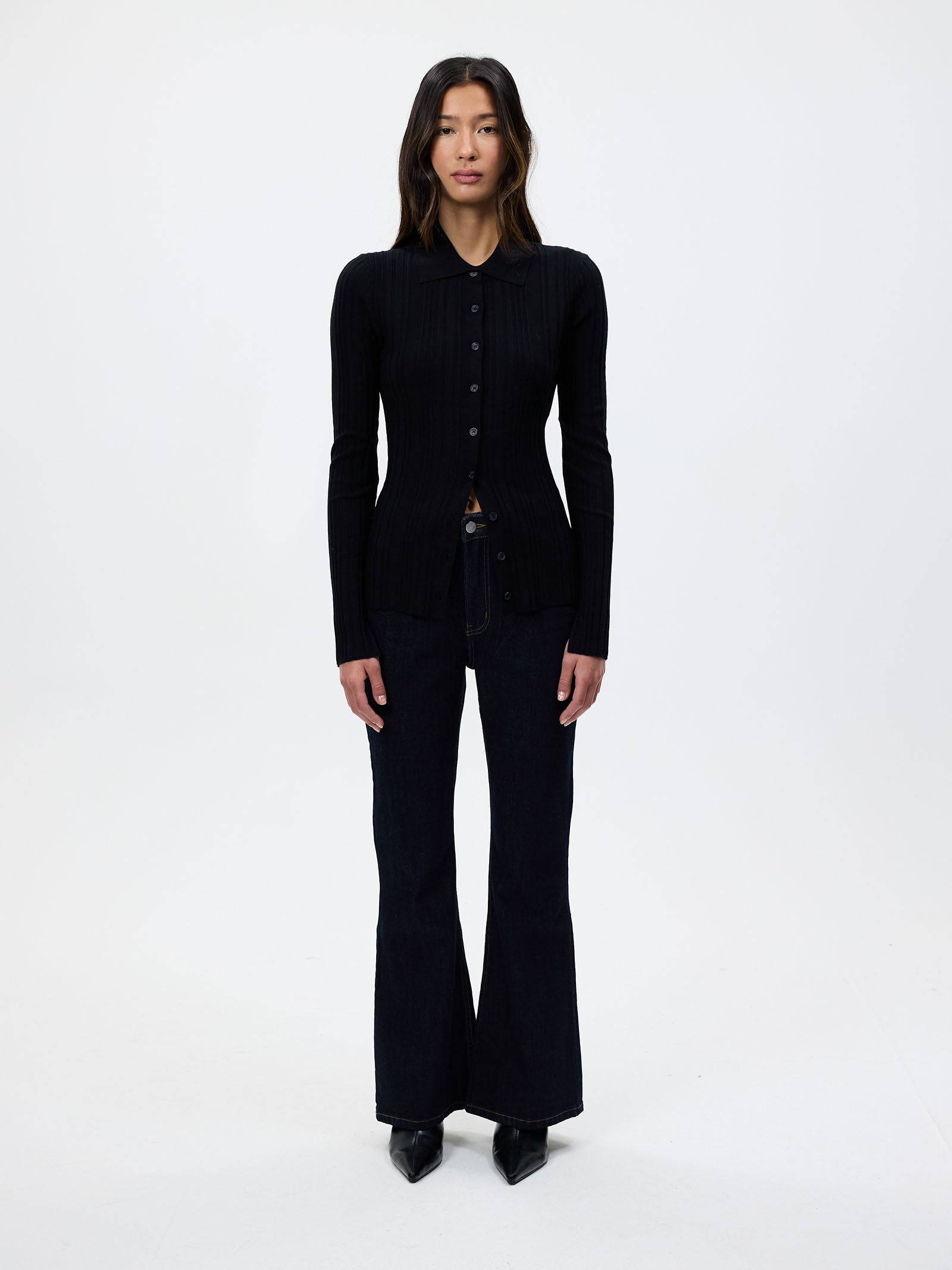 Leonie Button Up Knit Top