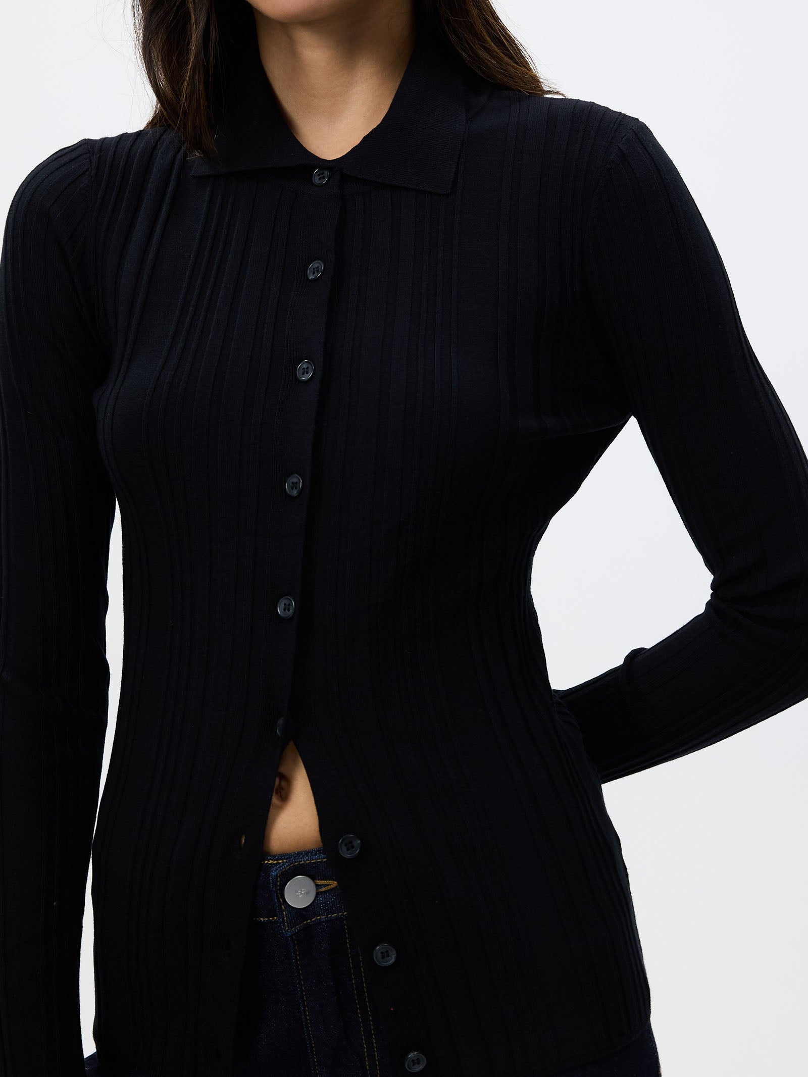 Leonie Button Up Knit Top