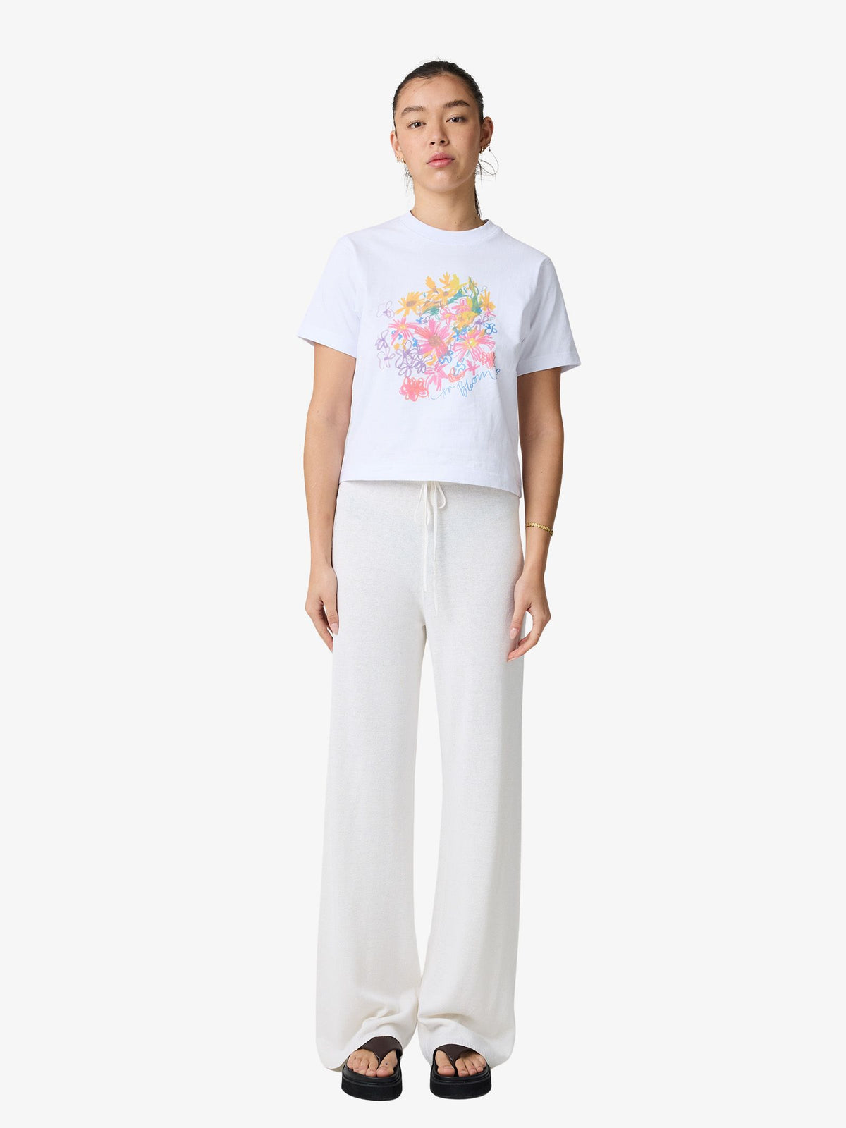 Lulu & Rose Dina Knit Pants | Off White