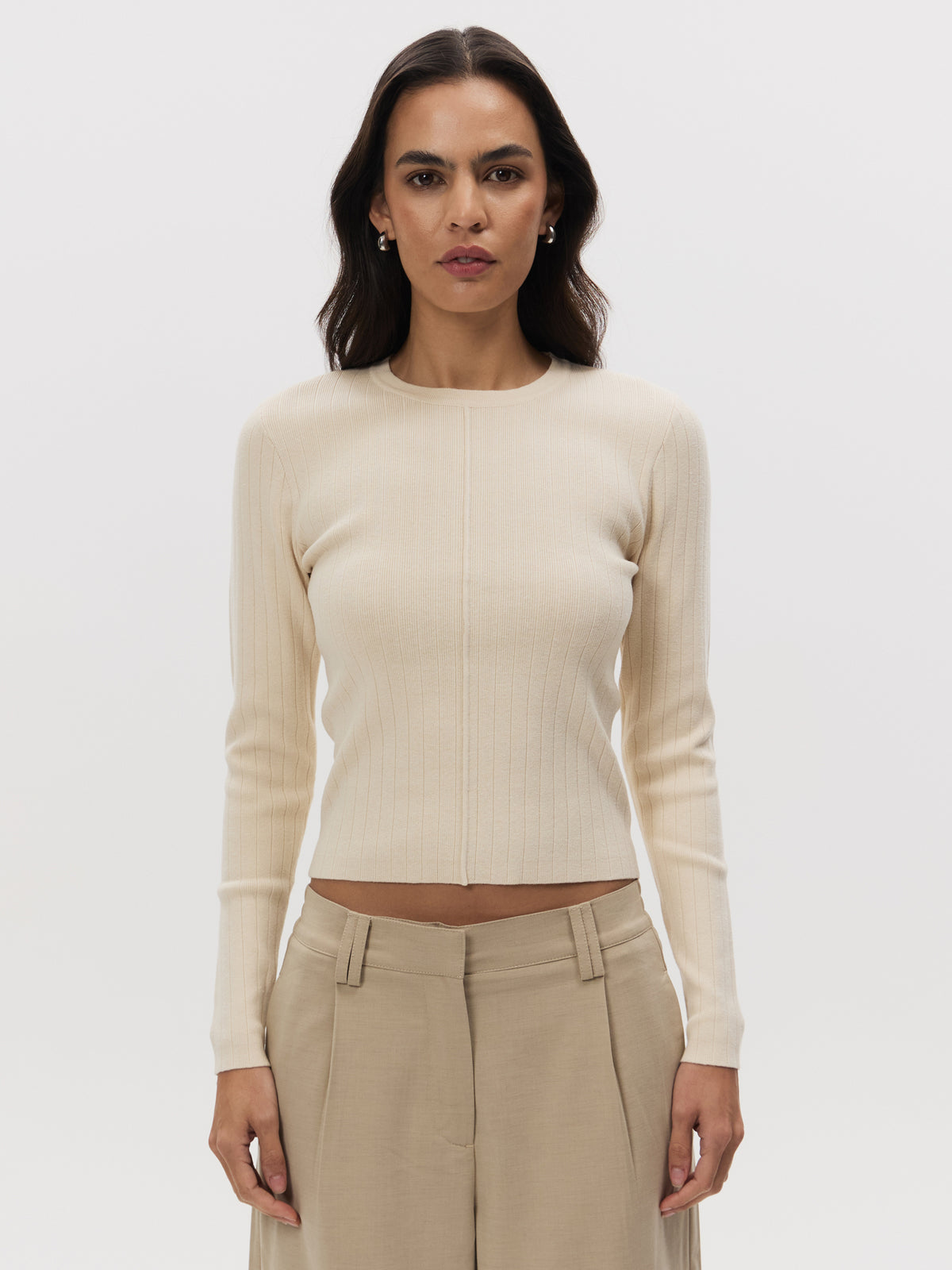 Lulu & Rose Daria Seam Front Top | Vanilla