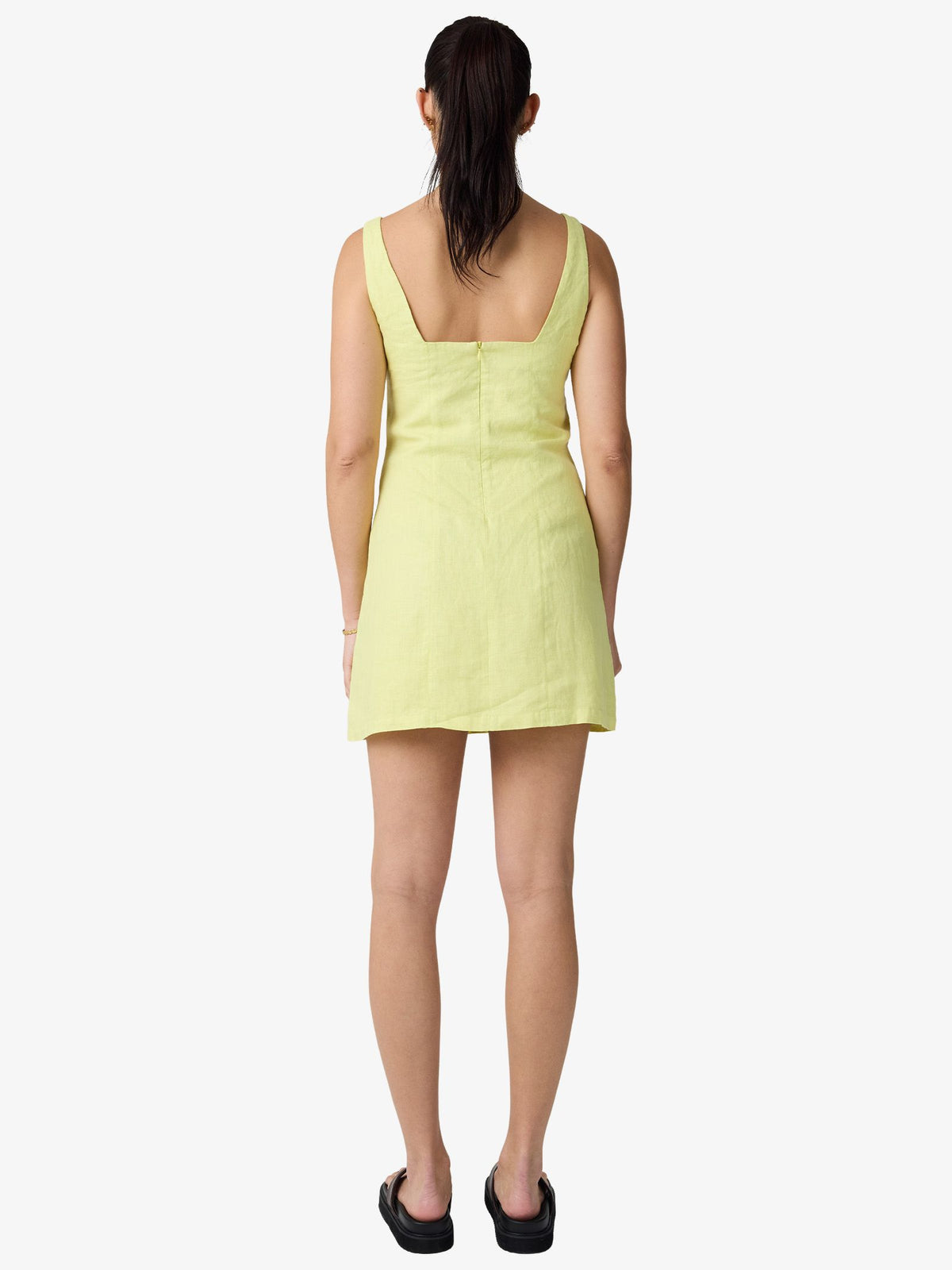 Lulu & Rose Margot Mini Dress | Chartreuse