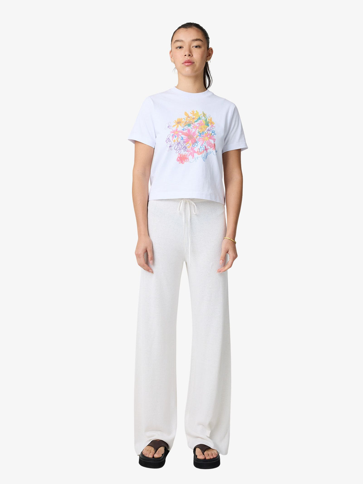 Lulu & Rose Jardin Baby Tee | Off White
