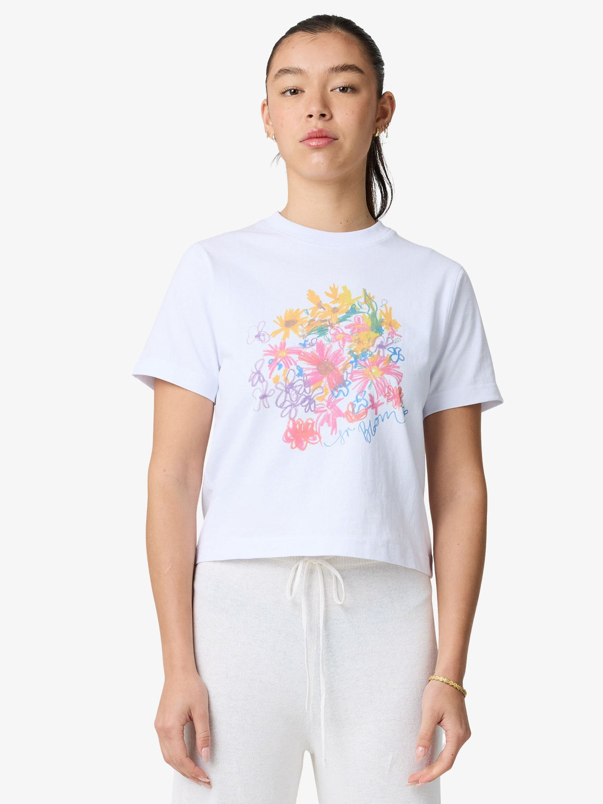 Lulu & Rose Jardin Baby Tee | Off White