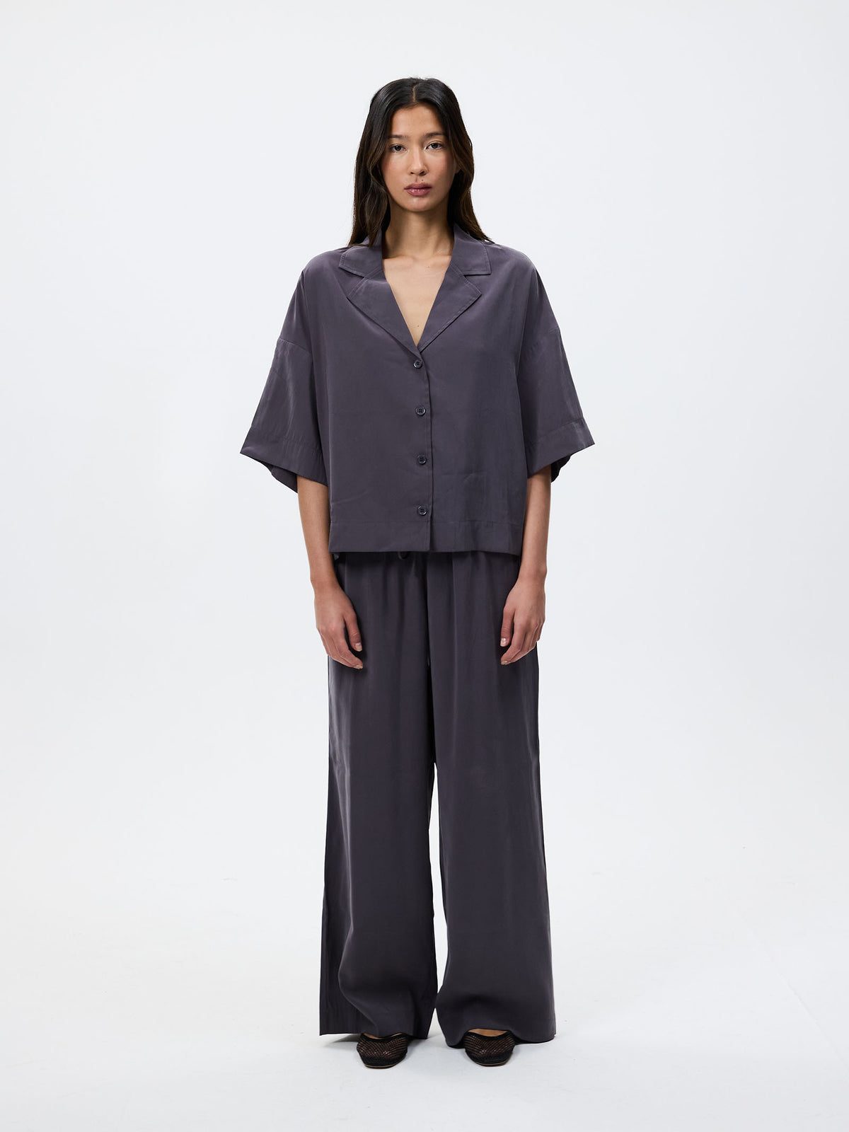 Lulu & Rose Tulli Drawstring Pant | Slate