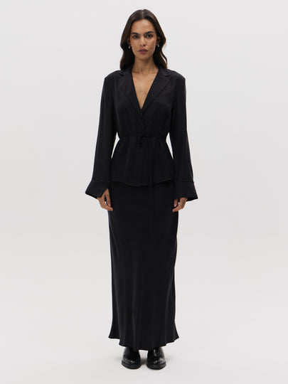 Chere Cupro Midi Skirt