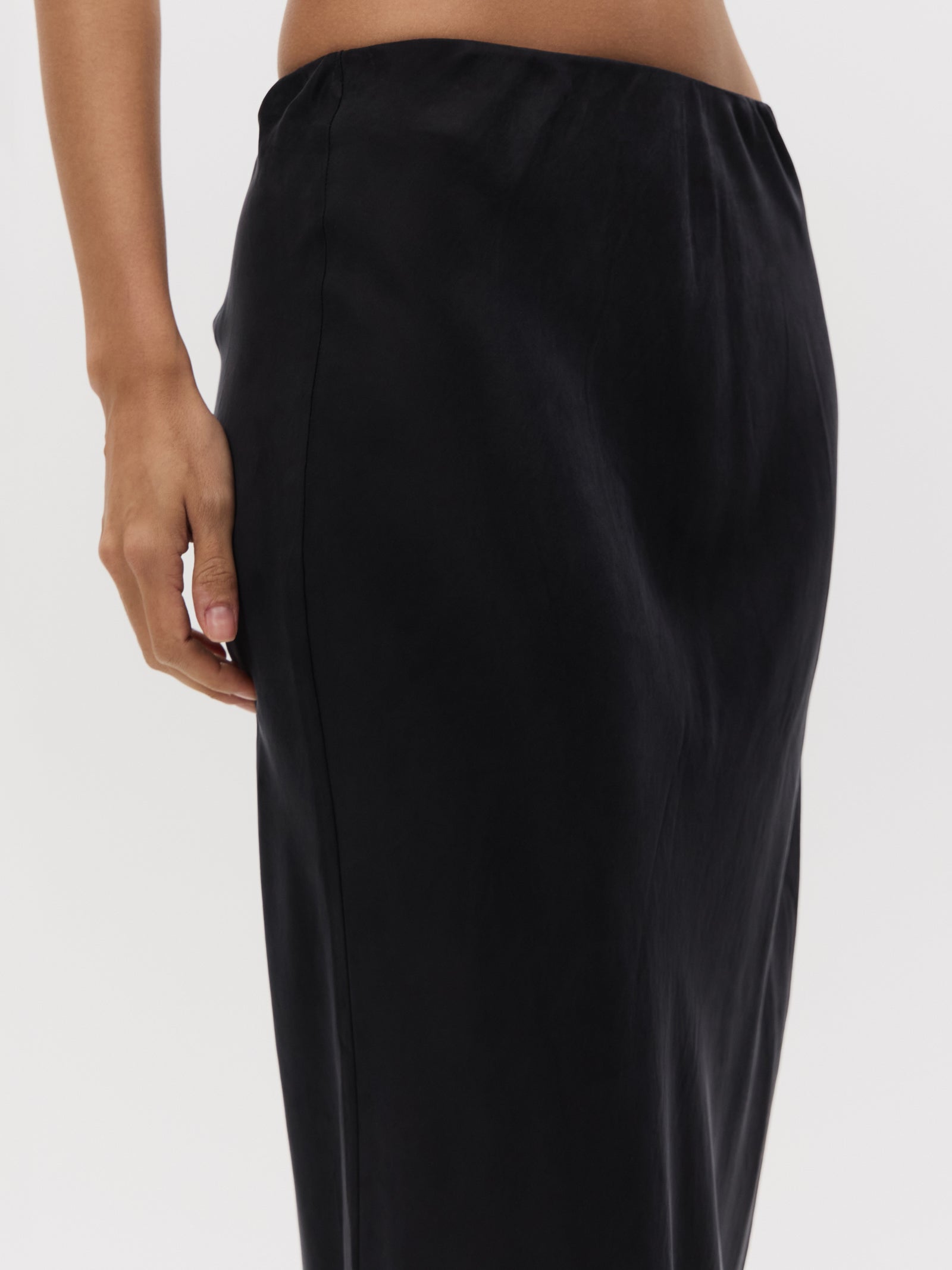 Chere Cupro Midi Skirt