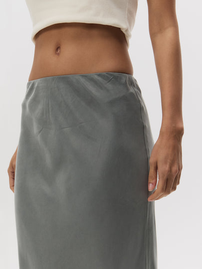 Chere Cupro Midi Skirt