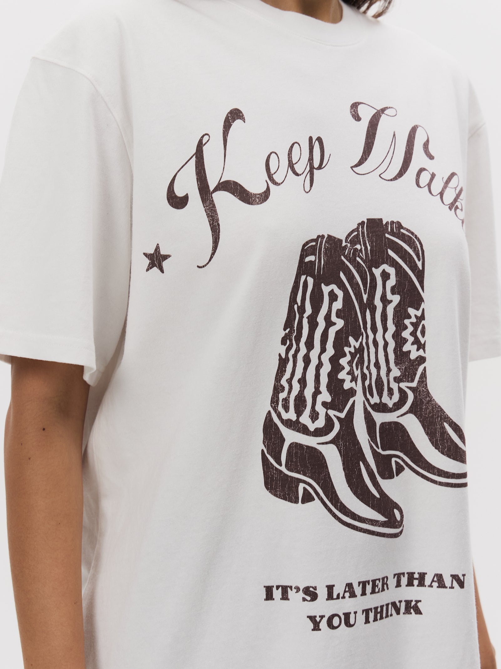 Keep Walkin Oversized Tee