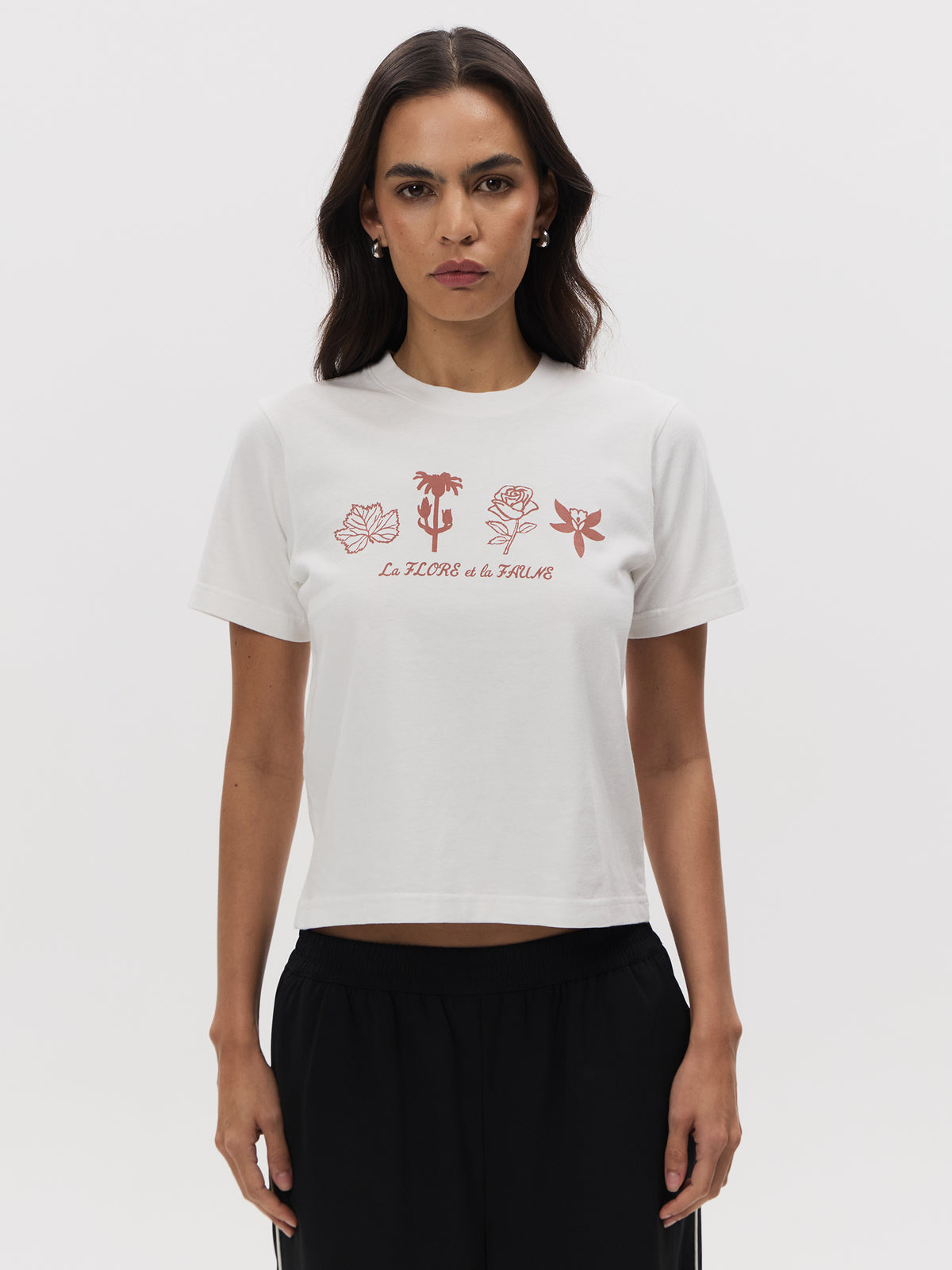 Lulu & Rose La Flore Baby Tee | OFF WHITE