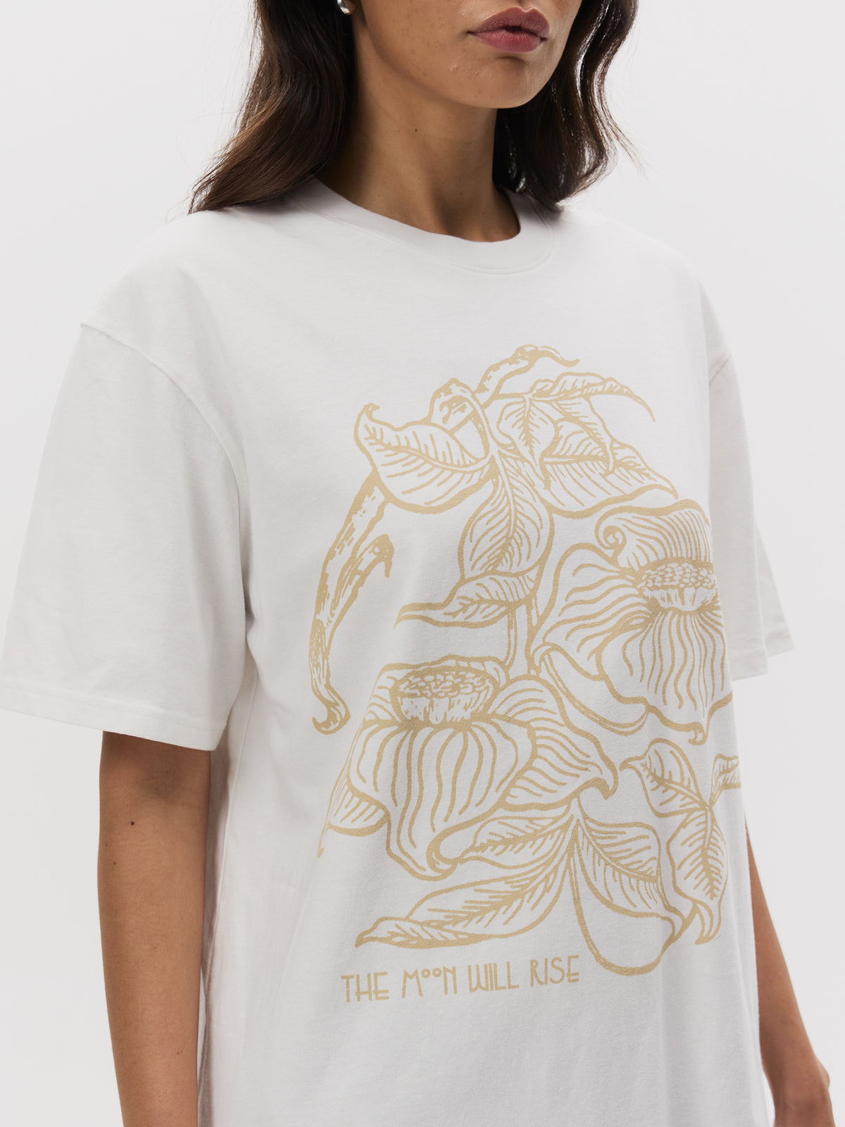 Lulu & Rose Dark Nature Oversized Tee | OFF WHITE