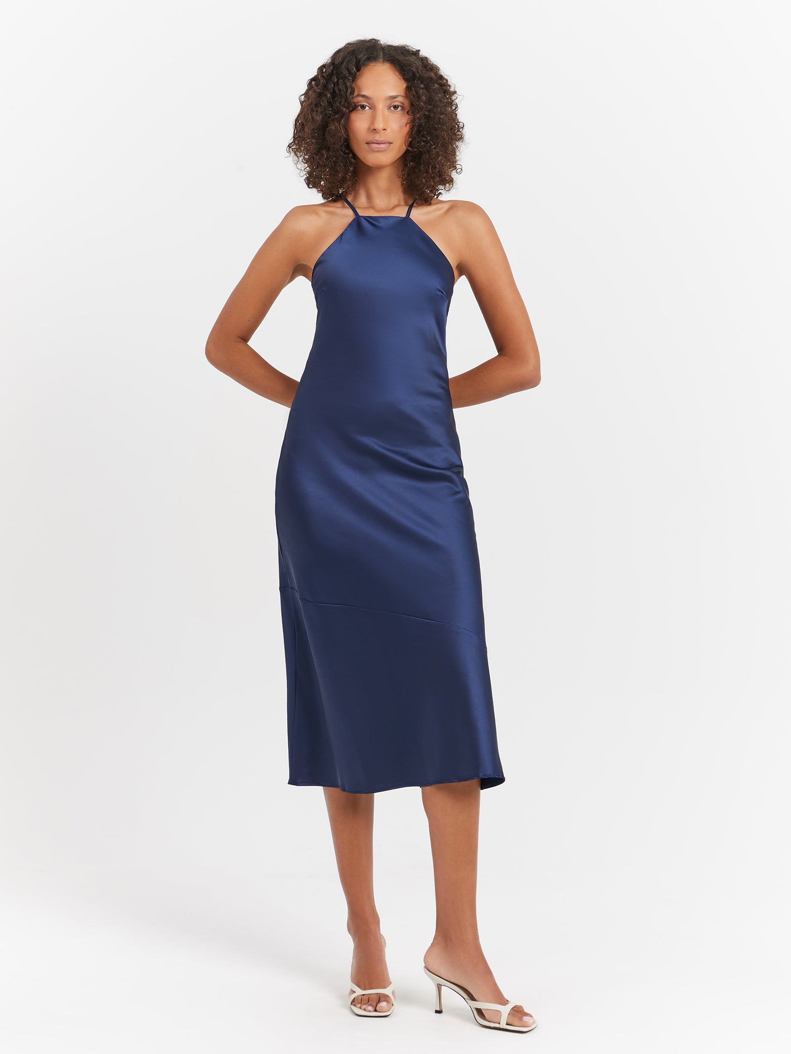 Makala Tie Back Midi Dress