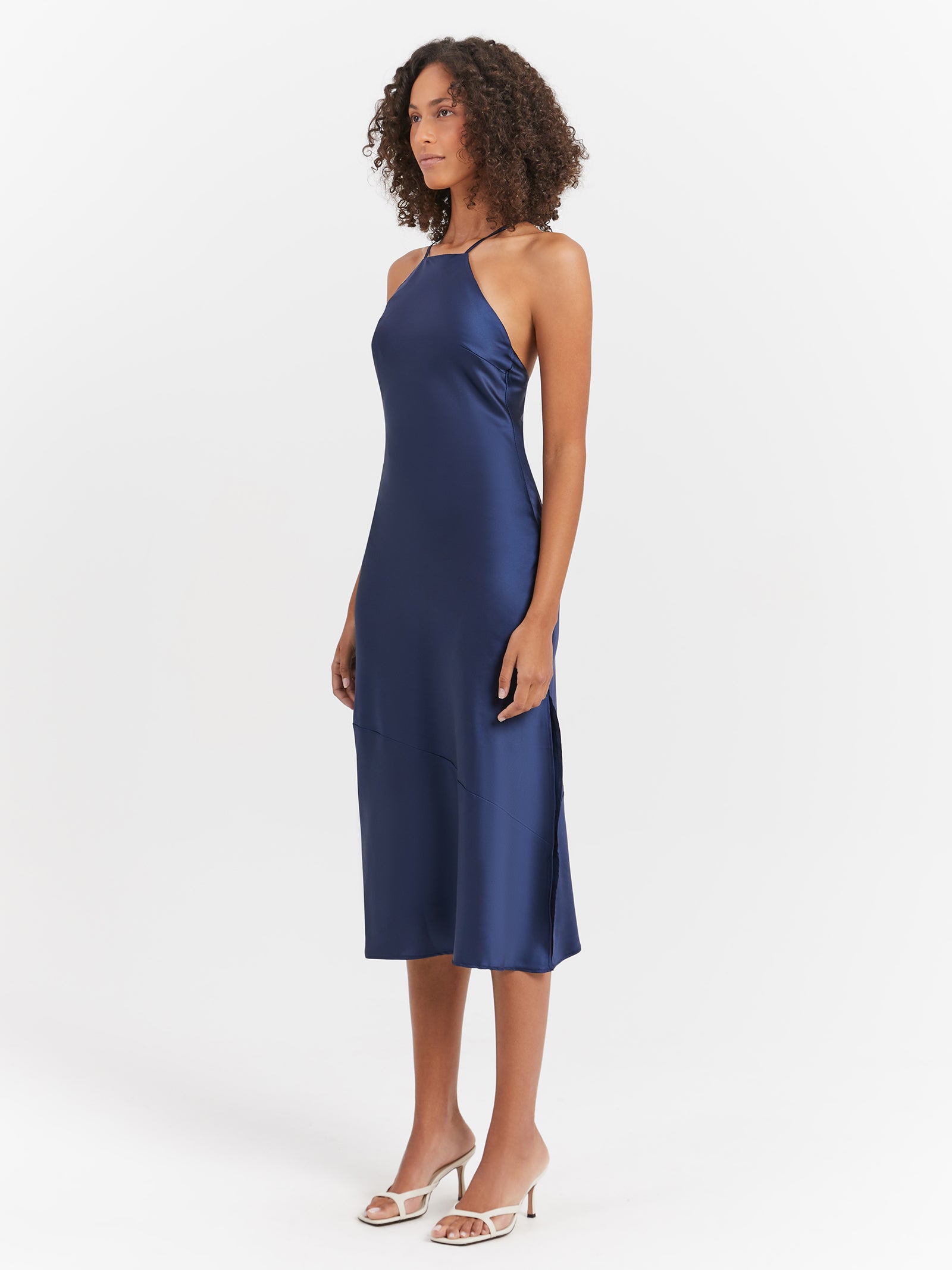 Makala Tie Back Midi Dress