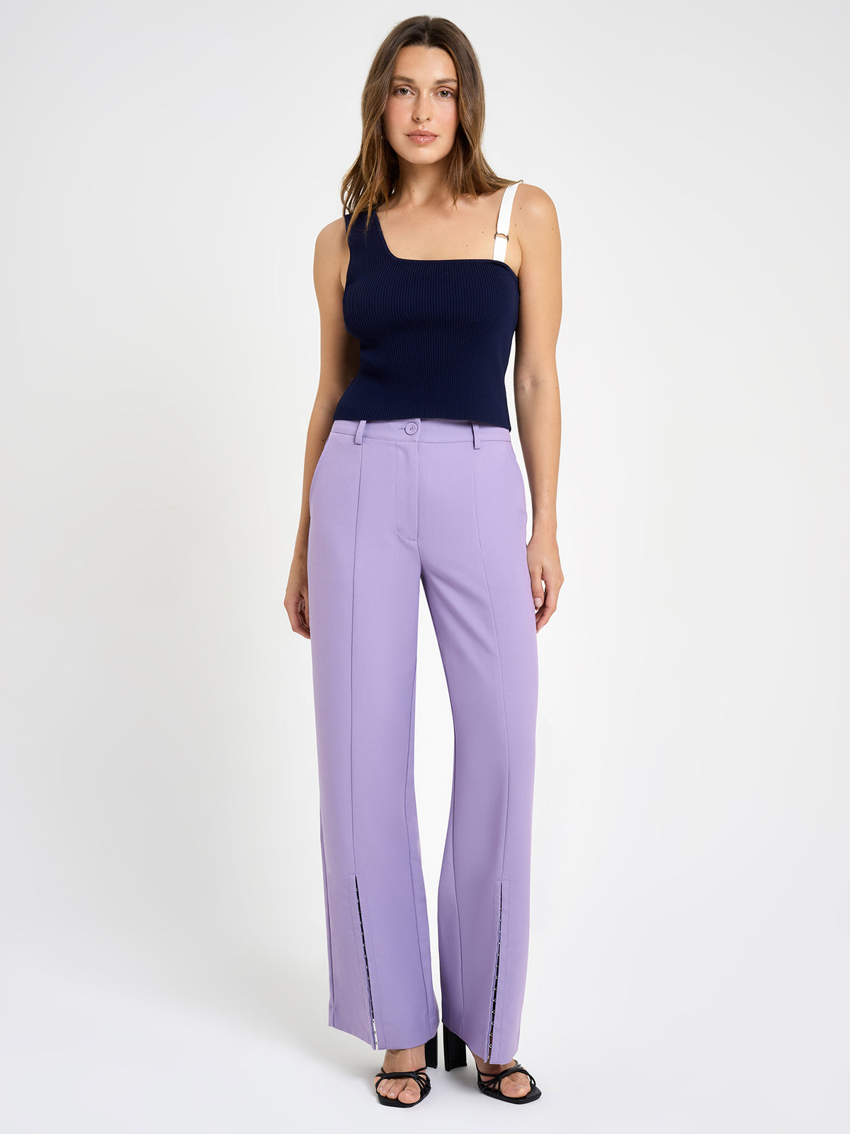 Lulu & Rose Camellia Knit Top | Midnight-Wht