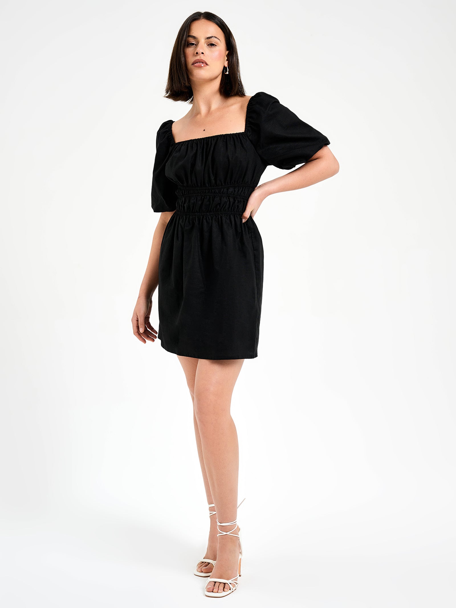 Lilo Puff Sleeve Mini Dress
