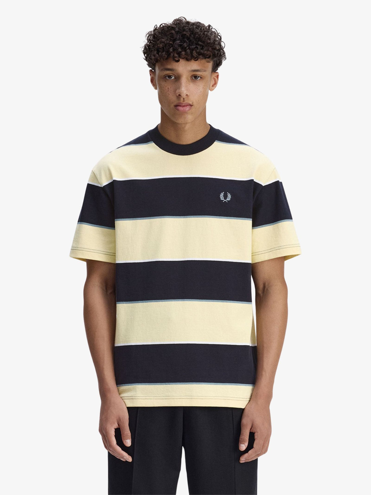 Fred Perry Striped Relaxed T-Shirt | Champions Gold
