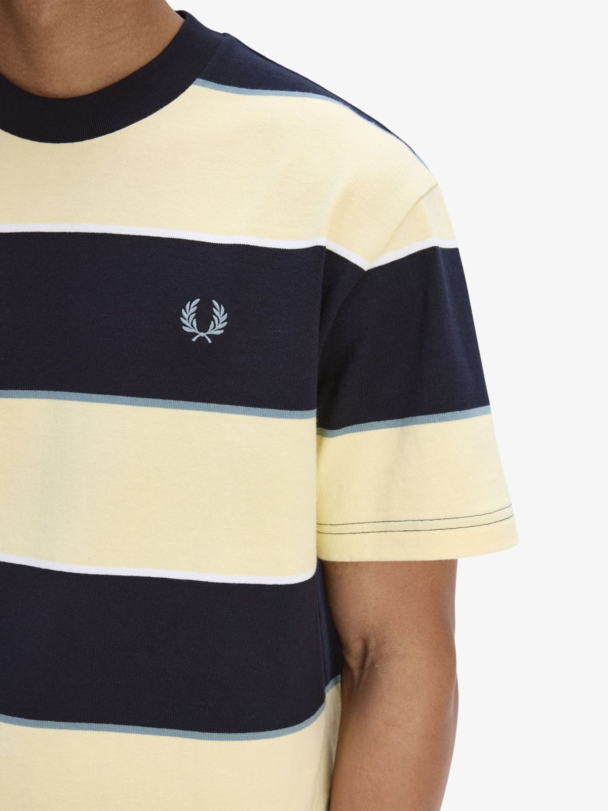 Fred Perry Striped Relaxed T-Shirt | Champions Gold