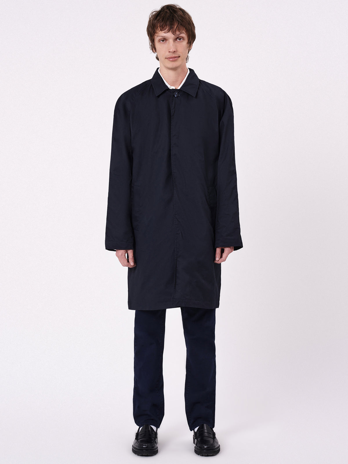 Neuw Turner Coat Waxed | Navy