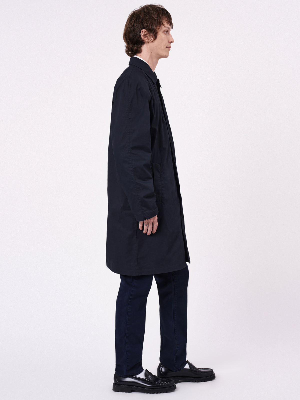 Neuw Turner Coat Waxed | Navy