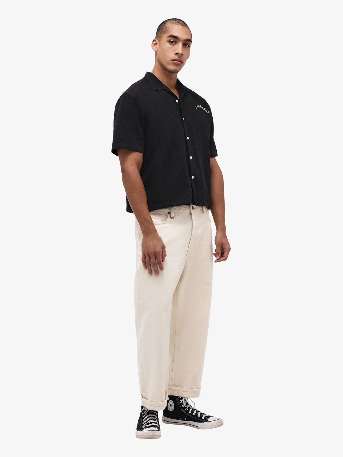 Neuw Ataraxia Short Sleeve Mod Shirt | Black