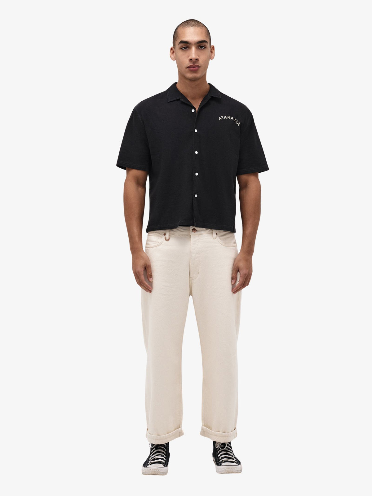 Neuw Ataraxia Short Sleeve Mod Shirt | Black