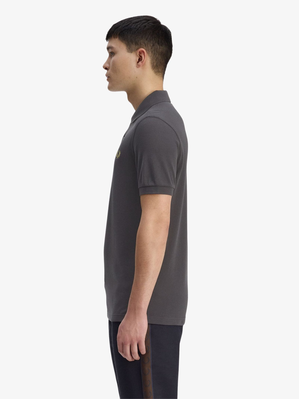 Fred Perry The Fred Perry Shirt | Anchor Grey/Tennis Ball Yellow