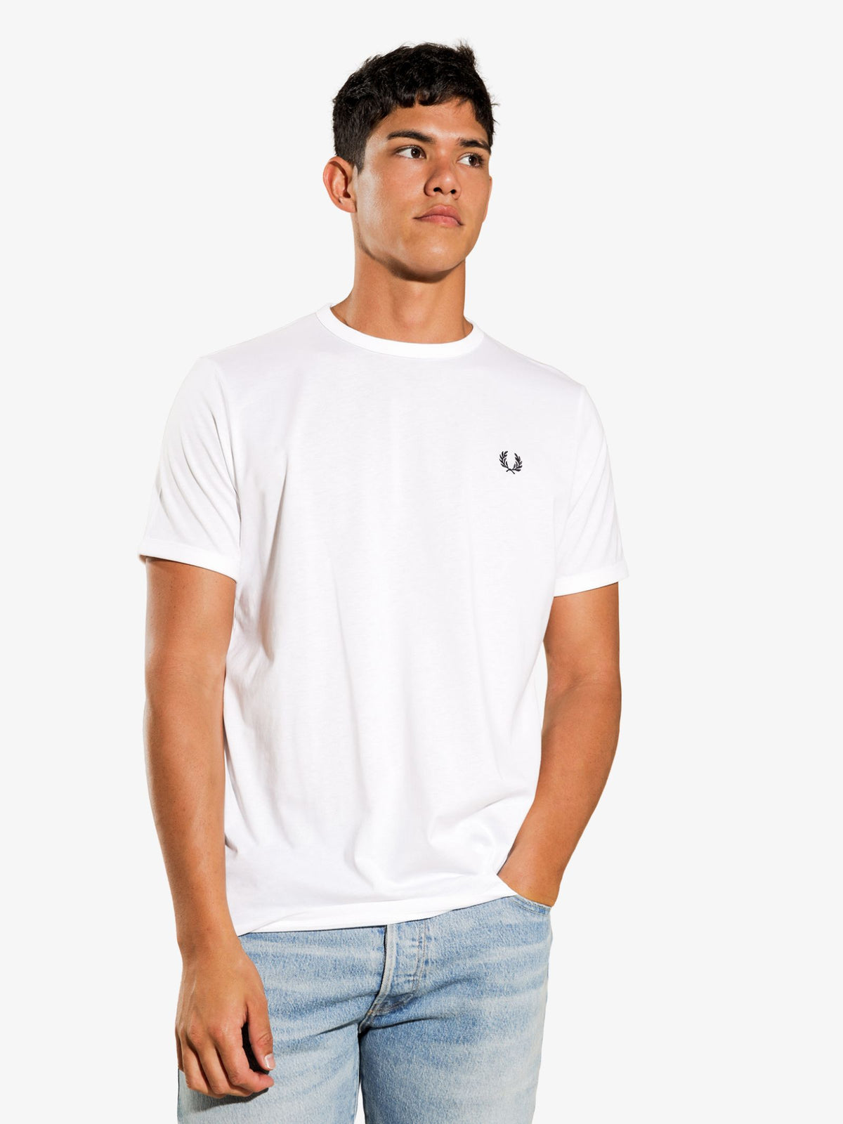Fred Perry Ringer T-Shirt | White