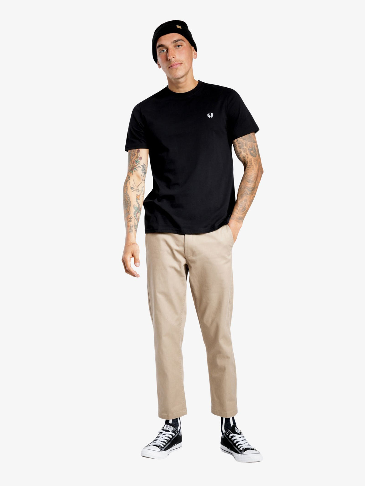 Fred Perry Ringer T-Shirt | Black