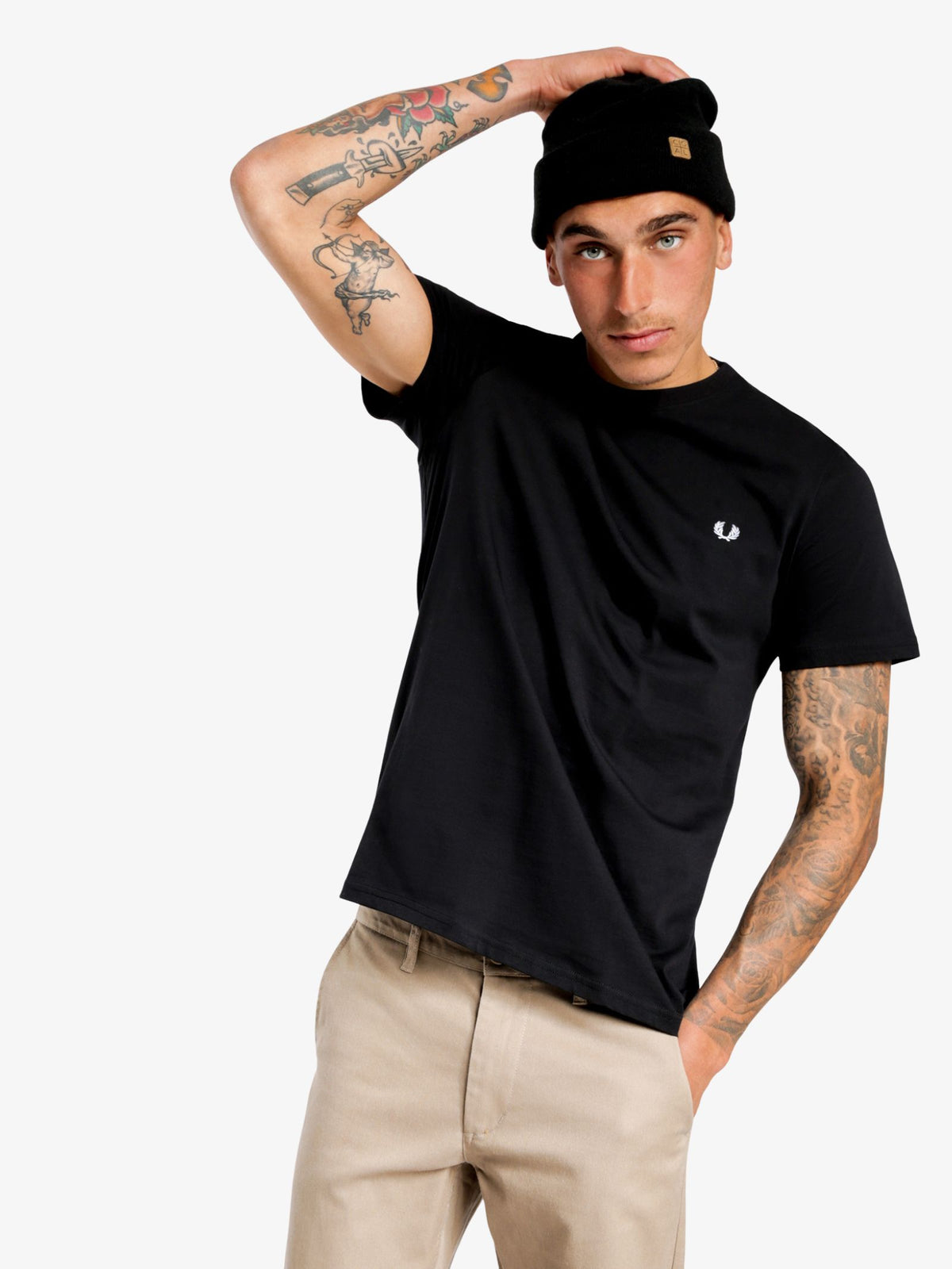 Fred Perry Ringer T-Shirt | Black