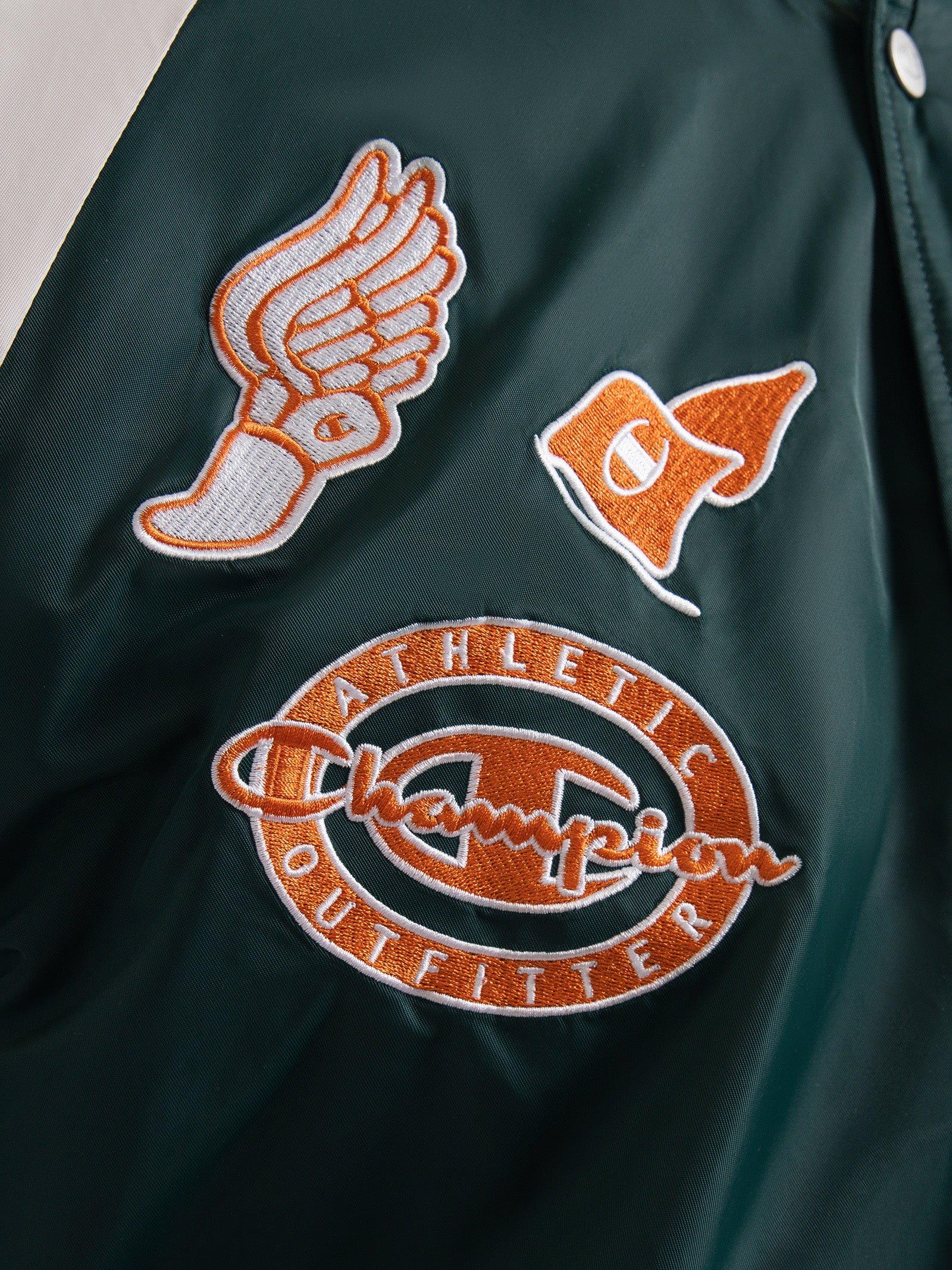 Re:Bound Clubhouse Varsity Jacket in Midfield Green | Glue Store