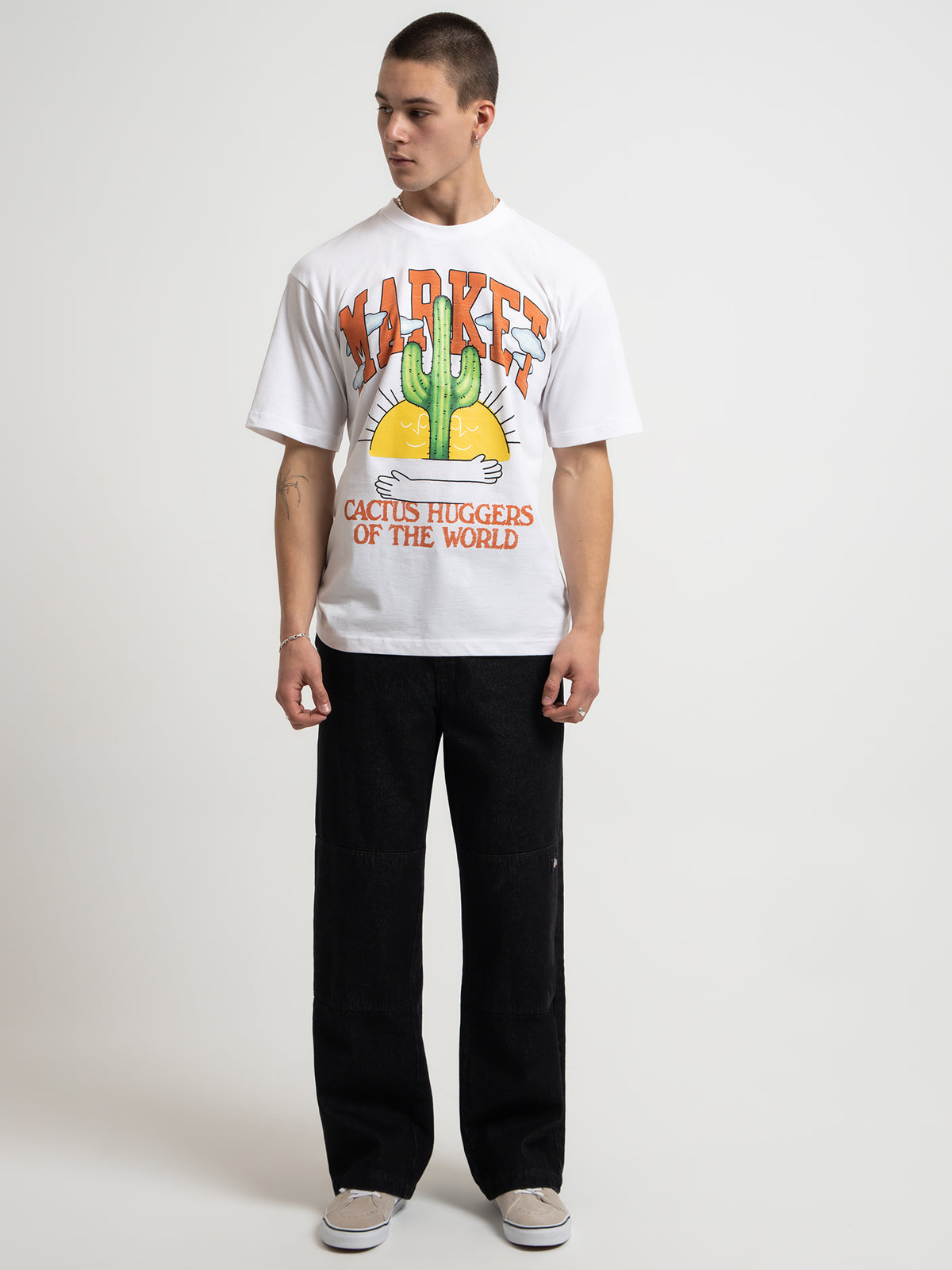 Market Cactus Lovers T-Shirt | White