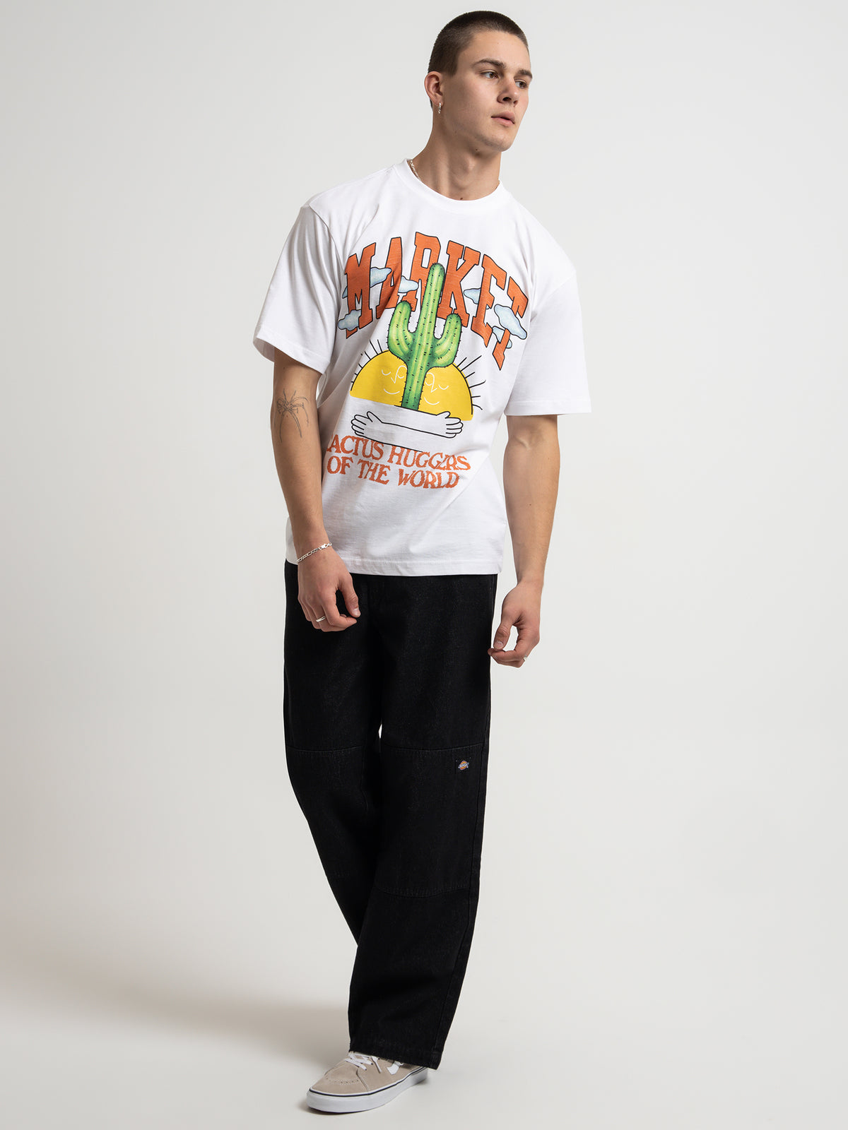 Market Cactus Lovers T-Shirt | White