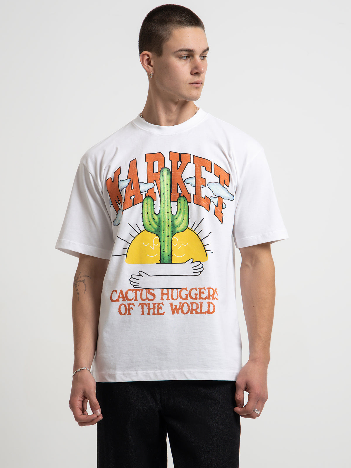 Market Cactus Lovers T-Shirt | White