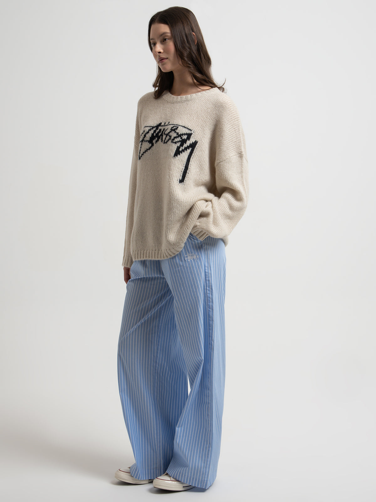 Smooth Stock Oversized Knit in Cream