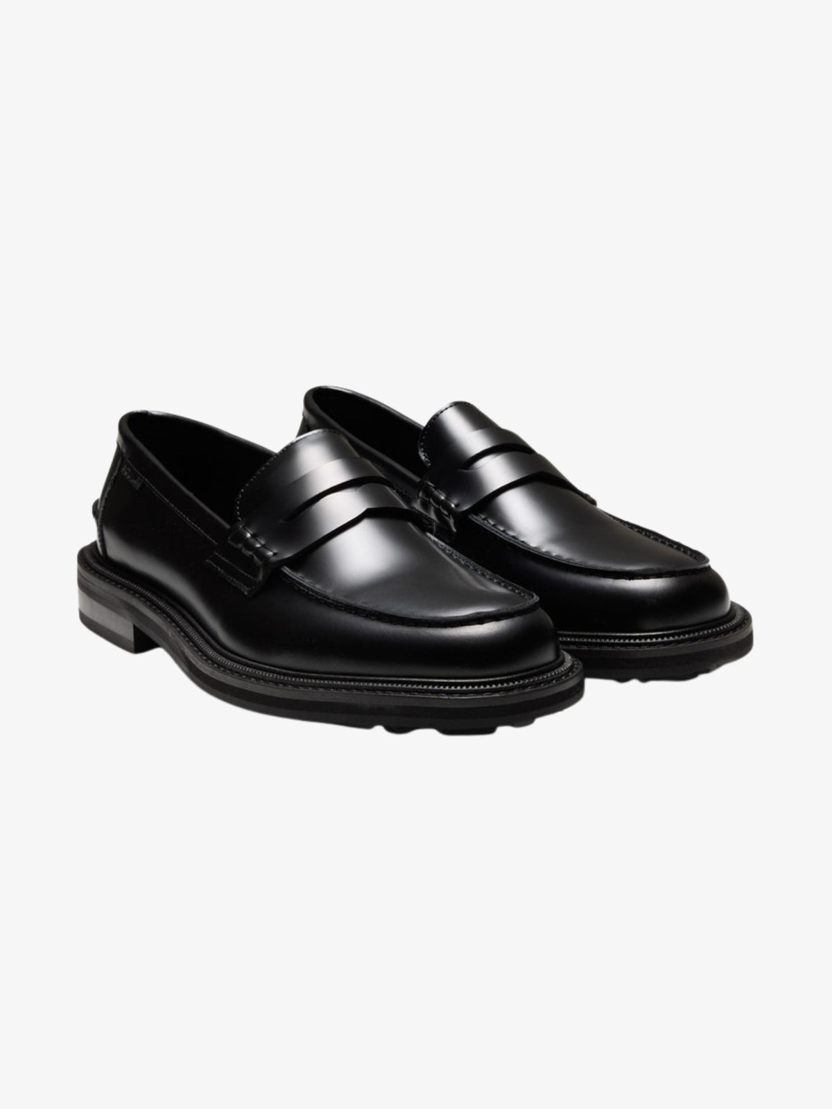 Aquila Mensa Penny Loafers | Black