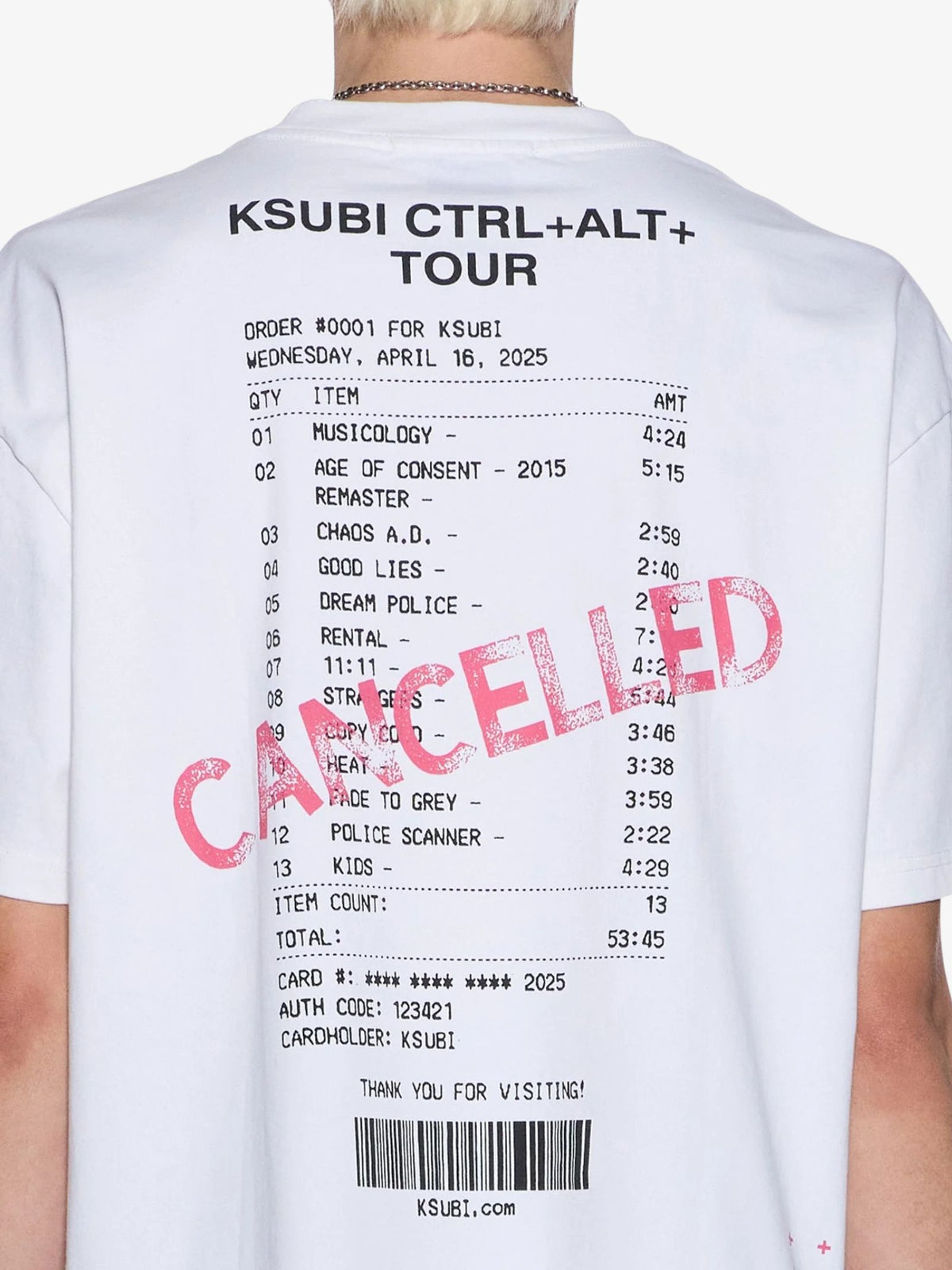 Ksubi Force Quit Ss Halen Tee | Off White