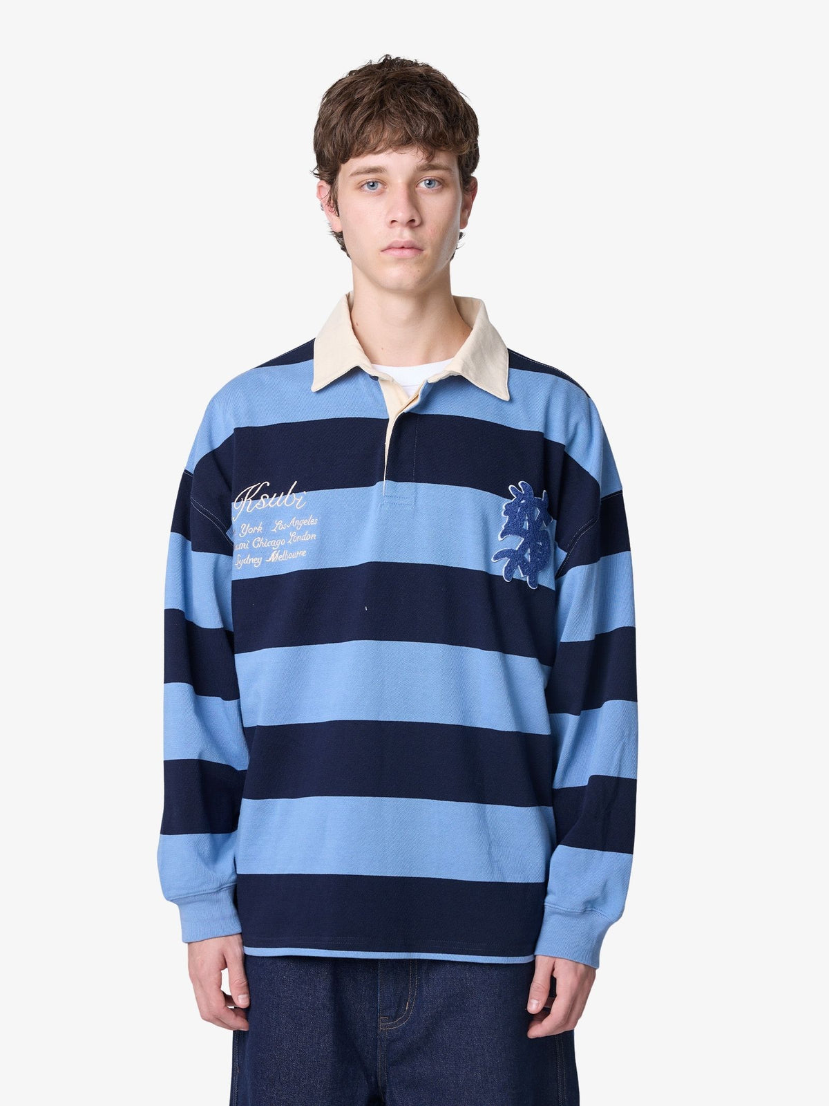 Ksubi Rugged Rugby Jersey | Faded Ice