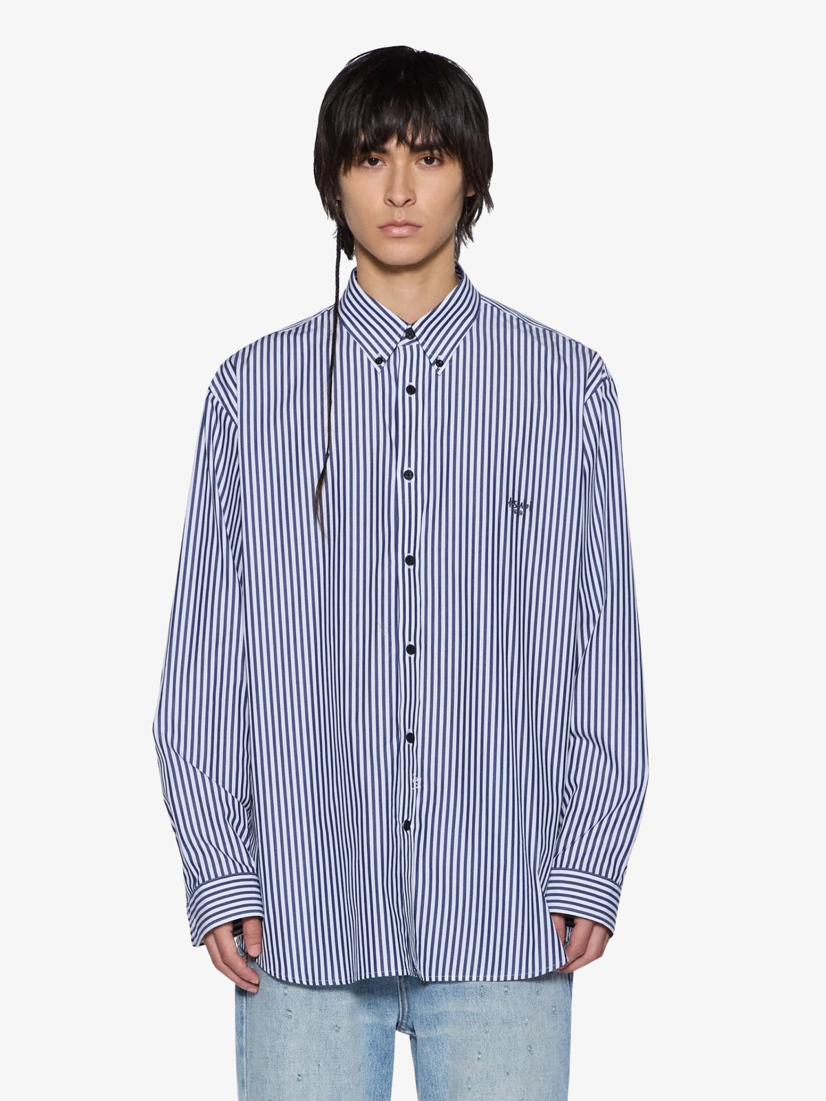 Ksubi K Signature Ls Shirt | White/Stripe