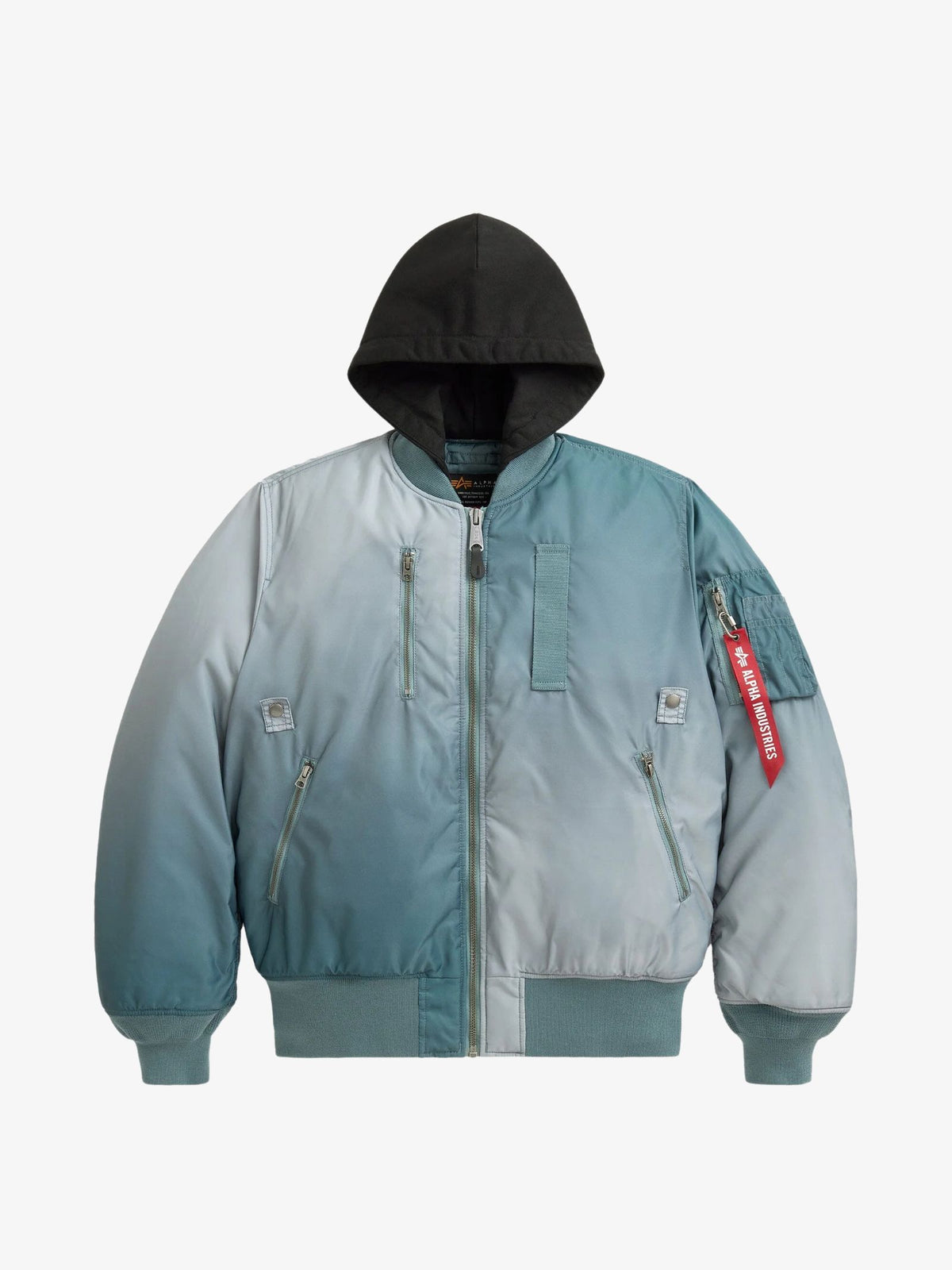 Alpha Industries Gradient Washed Flight Jacket | Aviator Blue