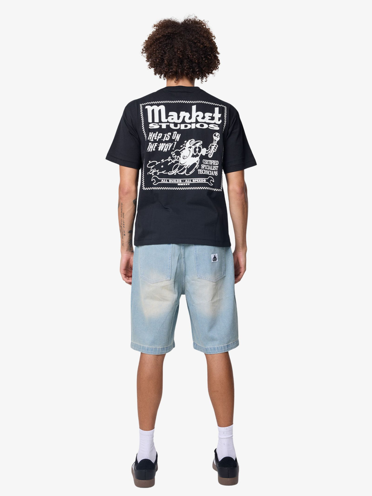 Market Speed And Quality T-Shirt | Pirate Black