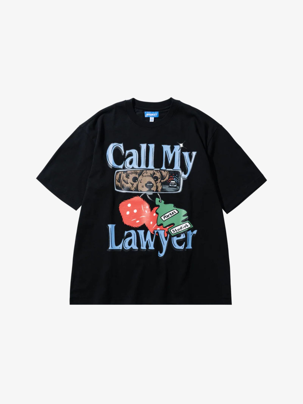Market Call My Lawyer Chase T-Shirt | Pirate Black